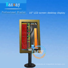 área de trabalho 10,2 polegadas lcd display para casino